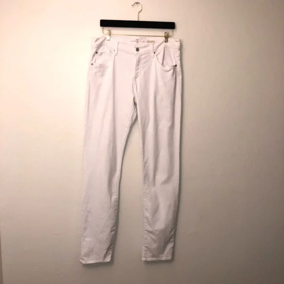 7 For All Mankind White Slimmy - Picture 3 of 5
